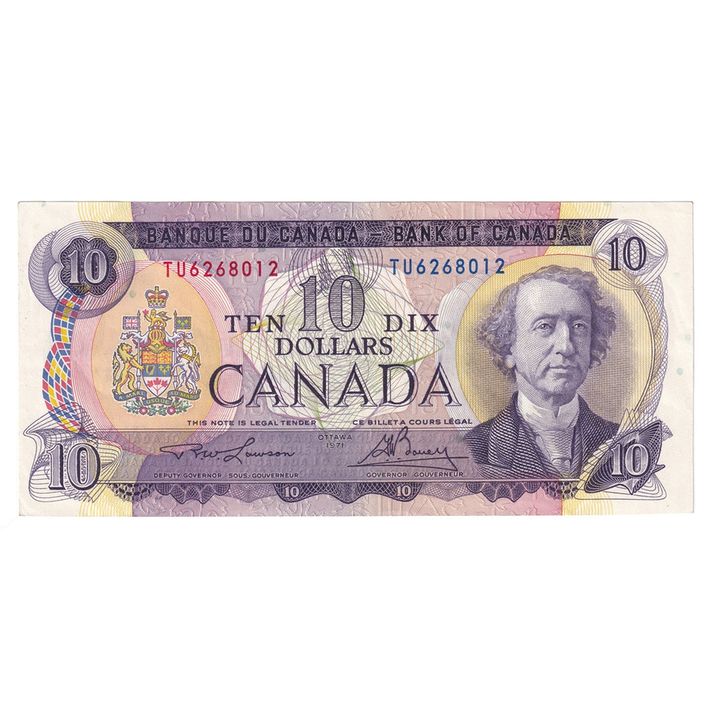 BC-49c 1971 Canada $10 Lawson-Bouey, TU, Extra Fine (EF40)