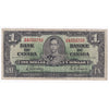 BC-21c 1937 Canada $1 Gordon-Towers, A/M, Fine (F12)