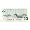 BC-58b 1991 Canada $20 Bonin-Thiessen, EVR, Uncirculated (MS60)