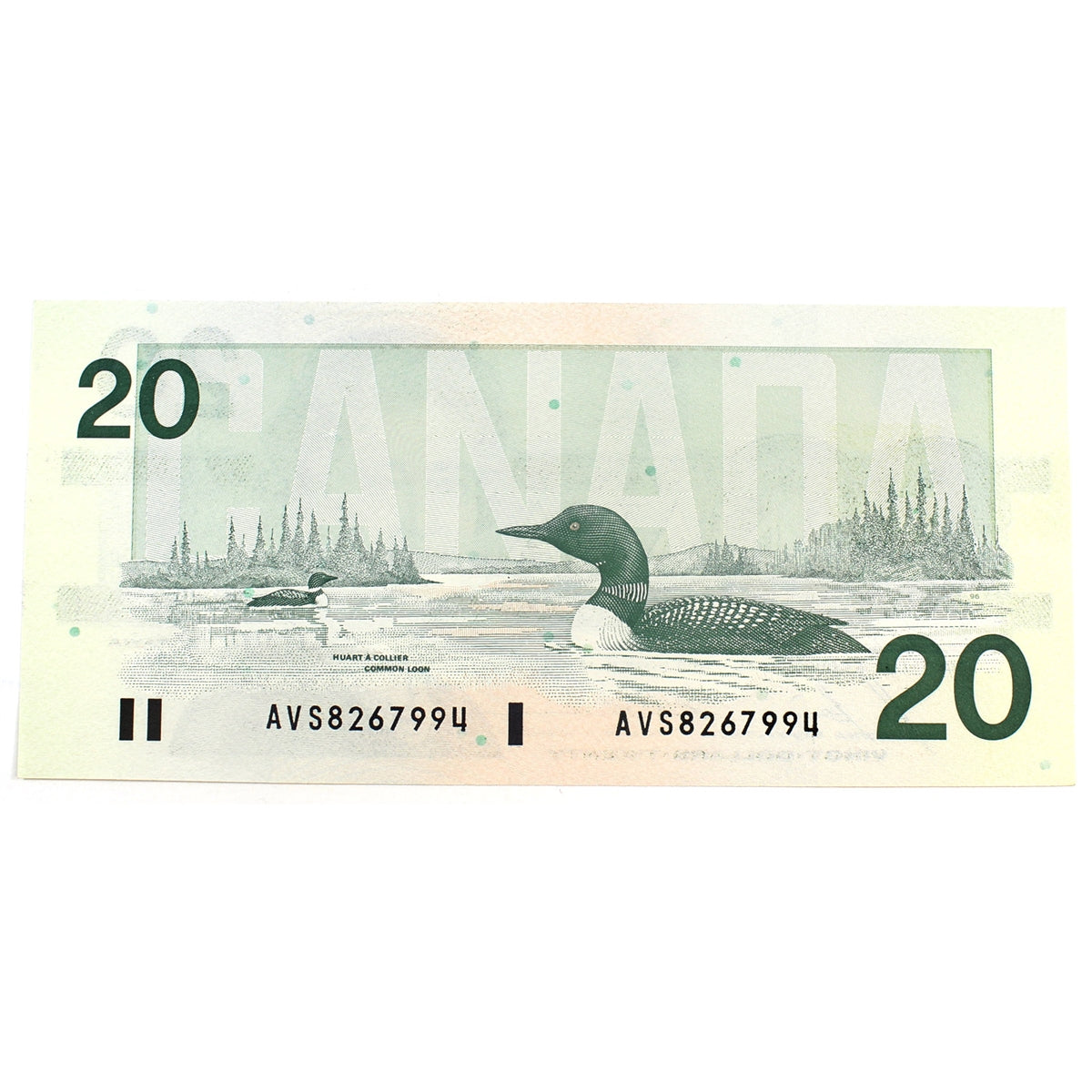 BC-58b-i 1991 Canada $20 Bonin-Thiessen, AVS, Choice Uncirculated (CUNC63)