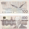 BC-60a-i 1988 Canada $100 Thiessen-Crow, AJZ with Clear BPN, Almost Uncirculated (AU50)