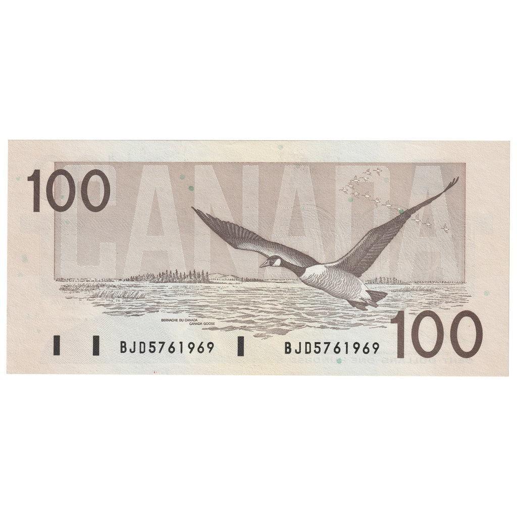 BC-60a-i 1988 Canada $100 Thiessen-Crow, BJD, UNC