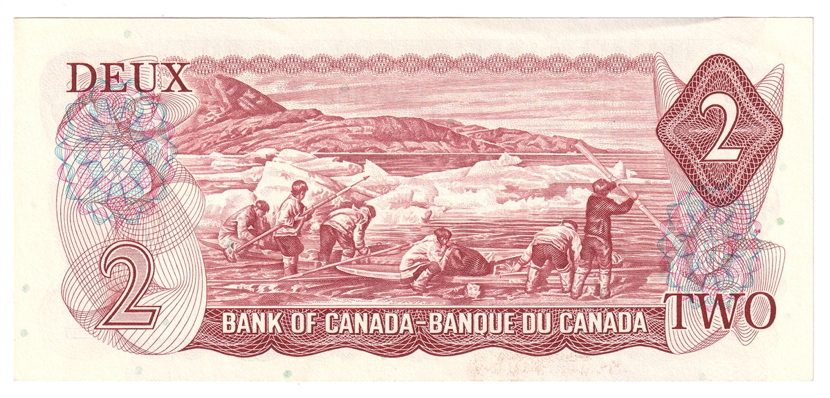 BC-47a 1974 Canada $2 Lawson-Bouey, RM, AU-UNC (AU55)