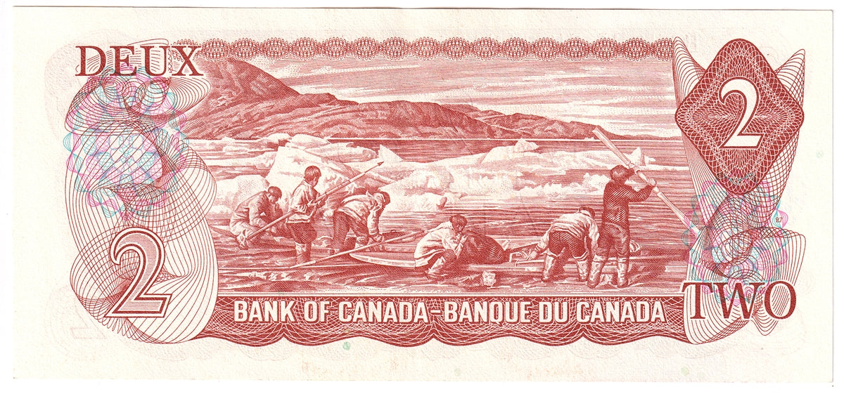 BC-47b 1974 Canada $2 Crow-Bouey, AGW, EF-AU (EF45)