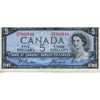 BC-39a 1954 Canada $5 Beattie-Coyne, M/C, Very Fine (VF20)