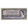 BC-40b 1954 Canada $10 Beattie-Rasminsky, N/V, AU-UNC (AU55)