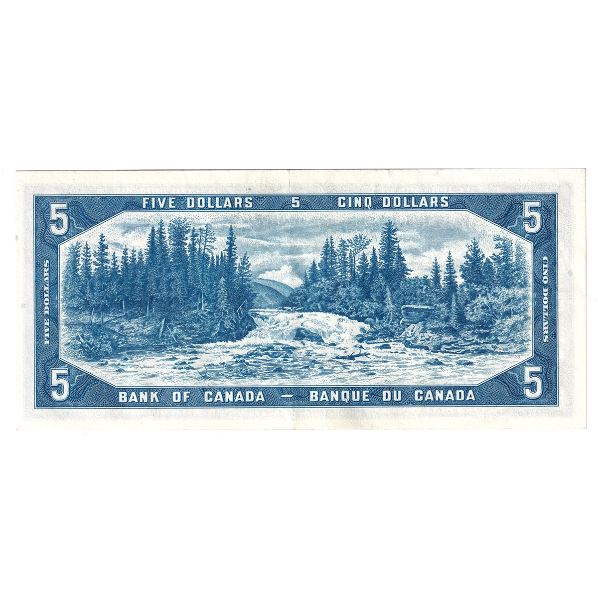 BC-39a 1954 Canada $5 Beattie-Coyne, O/C, Extra Fine (EF40)