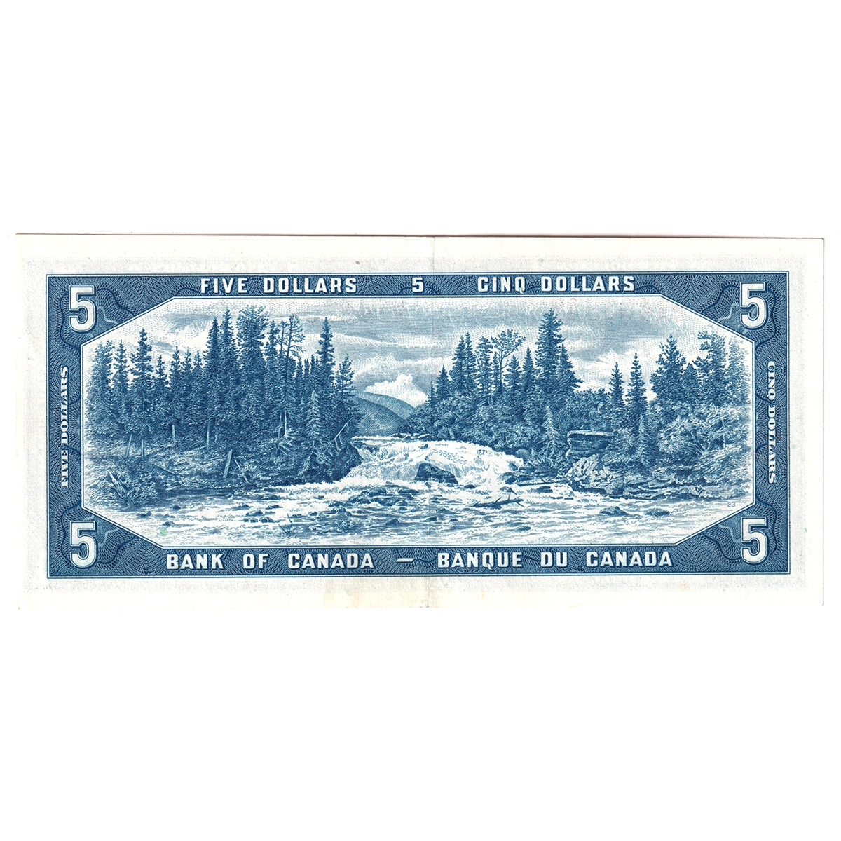 BC-39a 1954 Canada $5 Beattie-Coyne, L/C, EF-AU (EF45)