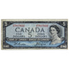 BC-39a 1954 Canada $5 Beattie-Coyne, K/C, F-VF (F15)