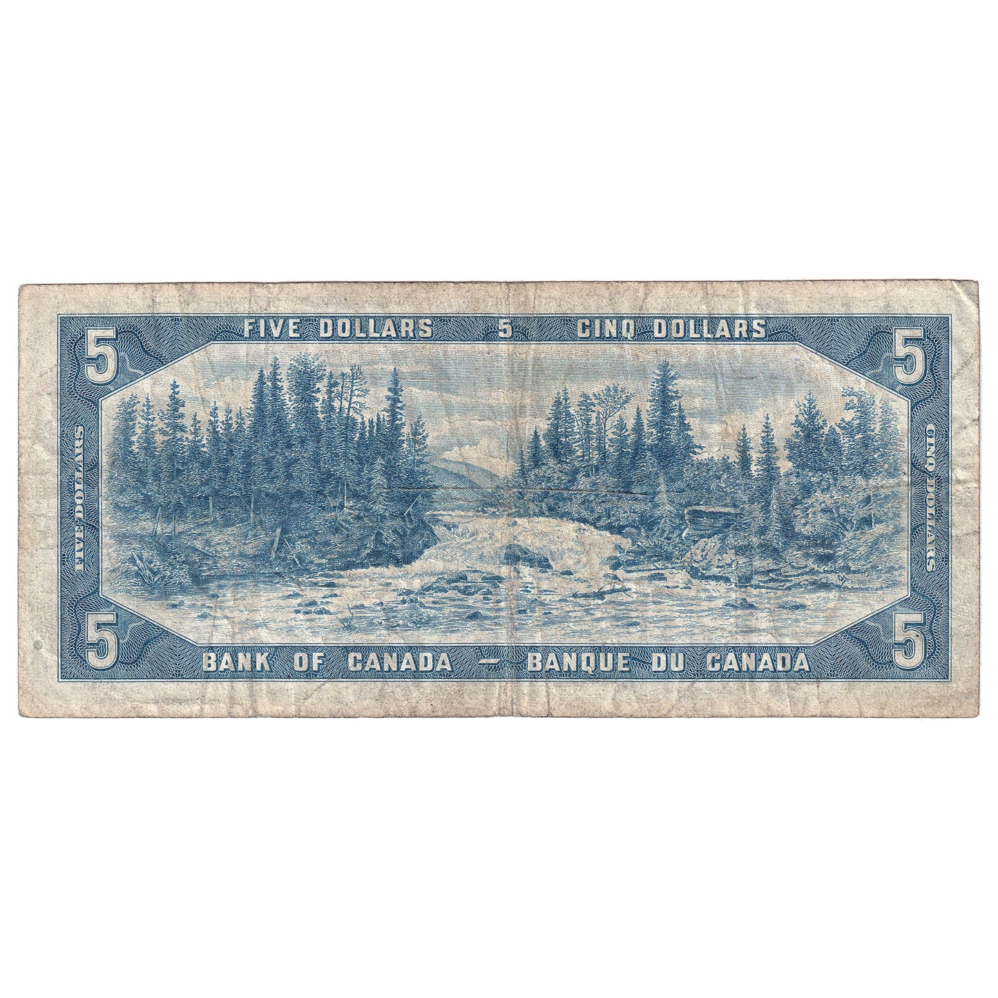 BC-39a-i 1954 Canada $5 Beattie-Coyne, T/C, Circ