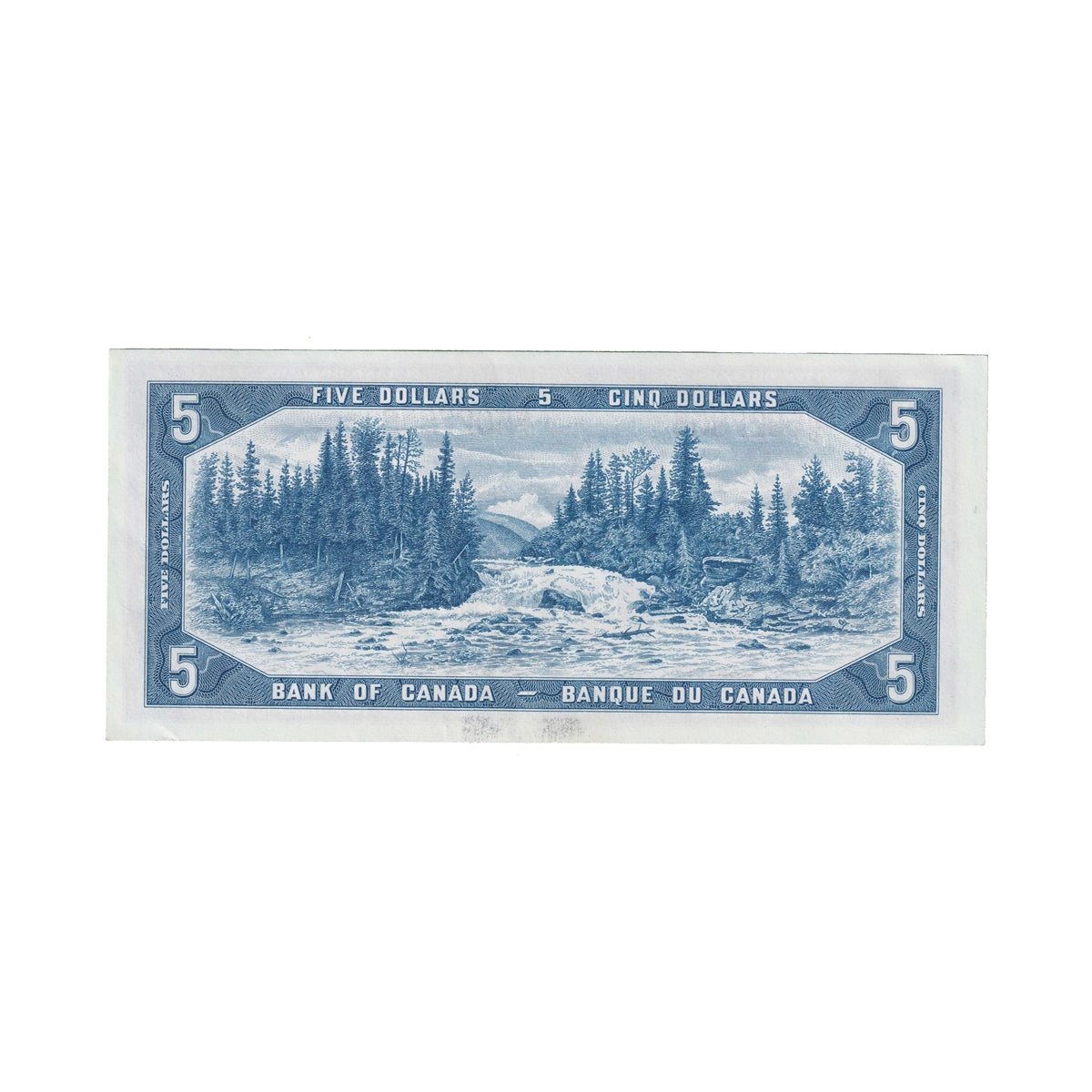BC-39a-i 1954 Canada $5 Beattie-Coyne, W/C, AU-UNC (AU55)