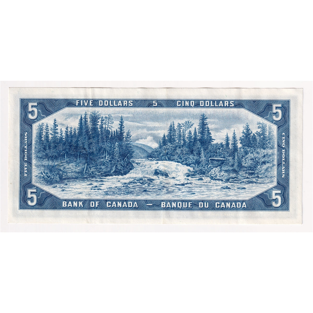 BC-39a-i 1954 Canada $5 Beattie-Coyne, U/C, VF-EF (VF30)