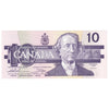BC-57a 1989 Canada $10 Thiessen-Crow, ADS, AU-UNC (AU55)