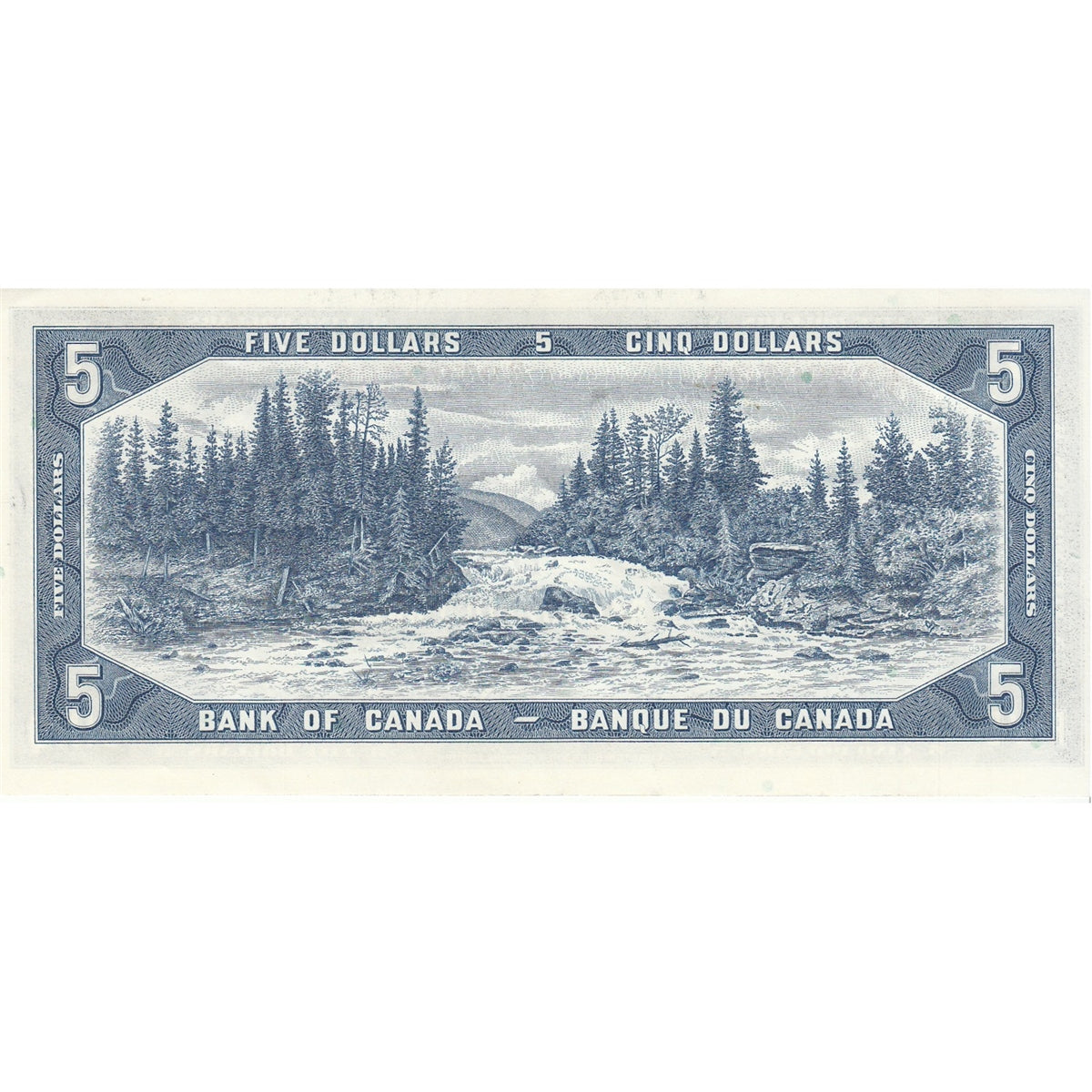 BC-39b 1954 Canada $5 Beattie-Rasminsky, P/S, Extra Fine (EF40)