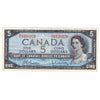BC-39b 1954 Canada $5 Beattie-Rasminsky, B/X, Very Fine (VF20)