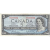 BC-39b 1954 Canada $5 Beattie-Rasminsky, R/X, VF-EF (VF30)