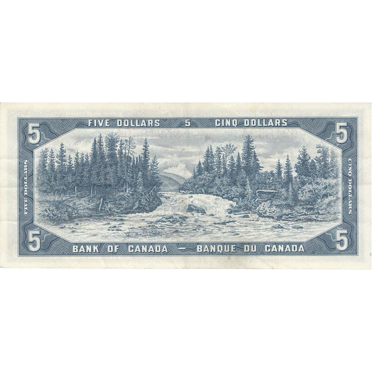 BC-39b 1954 Canada $5 Beattie-Rasminsky, R/X, VF-EF (VF30)