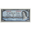 BC-39b 1954 Canada $5 Beattie-Rasminsky, P/X, VF-EF (VF30)