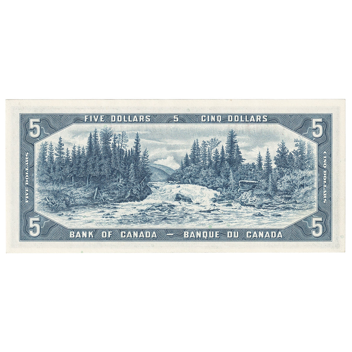 BC-39b 1954 Canada $5 Beattie-Rasminsky, F/X, Uncirculated (MS60)