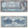 BC-39b 1954 Canada $5 Beattie-Rasminsky, A/X, Almost Uncirculated (AU50)