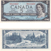BC-39b 1954 Canada $5 Beattie-Rasminsky, W/S, Uncirculated (MS60)