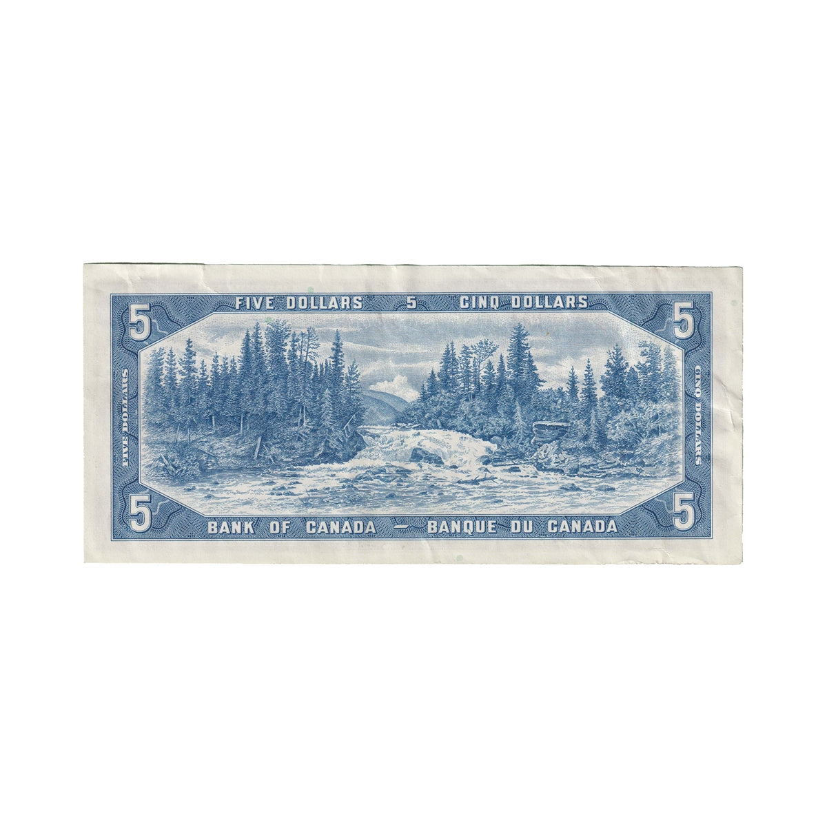 BC-39b 1954 Canada $5 Beattie-Rasminsky, I/S, Extra Fine (EF40)