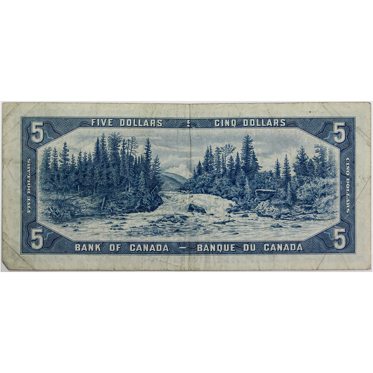 BC-39b 1954 Canada $5 Beattie-Rasminsky, E/S, Very Fine (VF20)