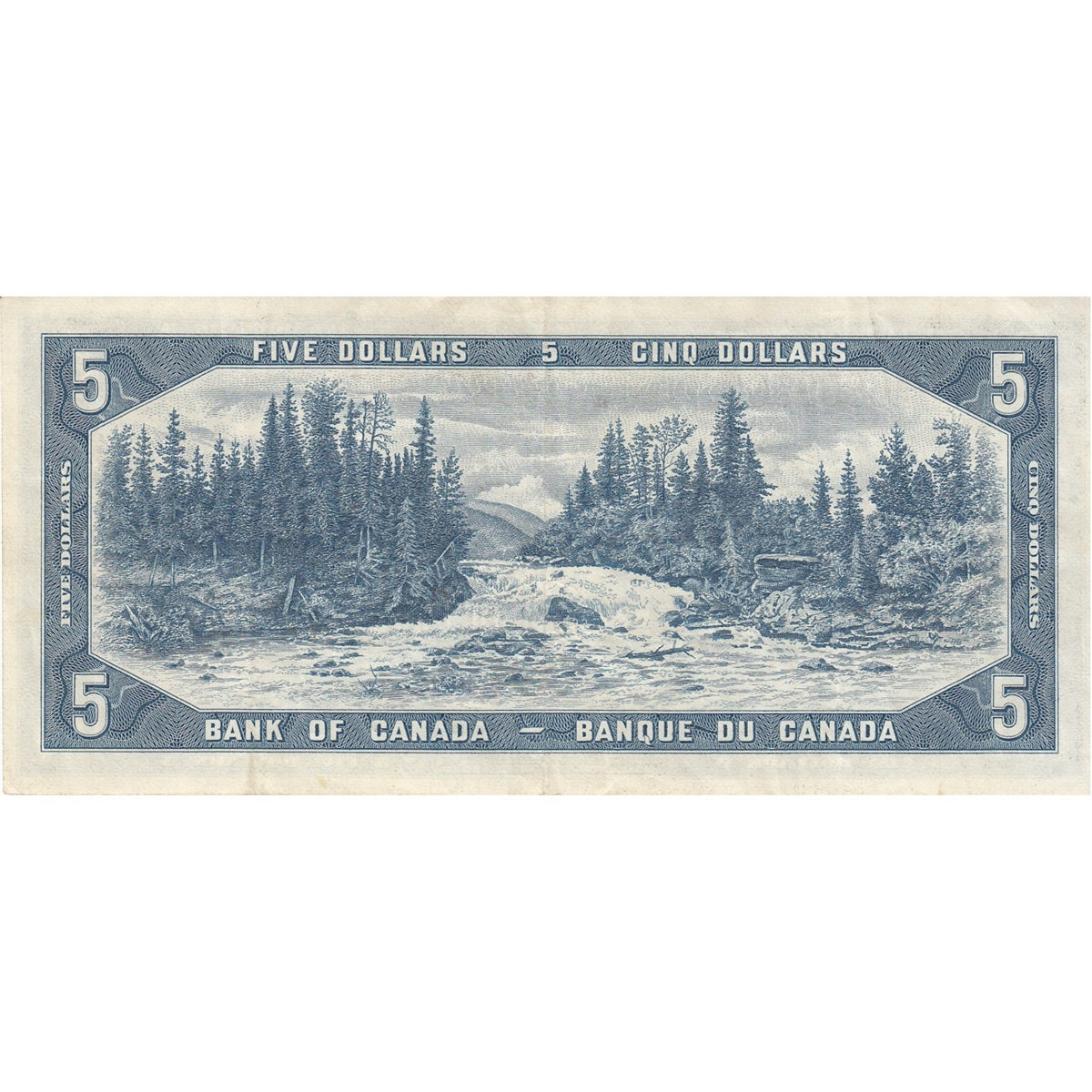 BC-39b 1954 Canada $5 Beattie-Rasminsky, A/S, Very Fine (VF20)
