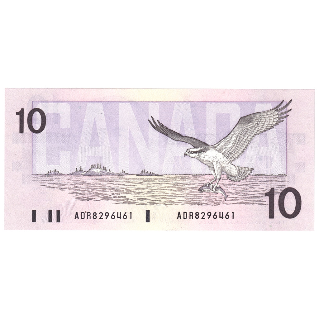 BC-57a 1989 Canada $10 Thiessen-Crow, ADR, Choice Uncirculated (CUNC63)