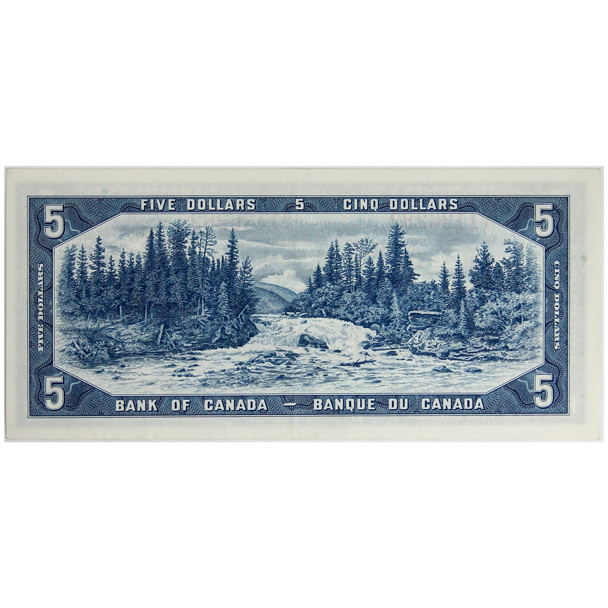 BC-39b 1954 Canada $5 Beattie-Rasminsky, R/X, EF-AU (EF45)