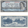 BC-39b 1954 Canada $5 Beattie-Rasminsky, K/S, Almost Uncirculated (AU50)