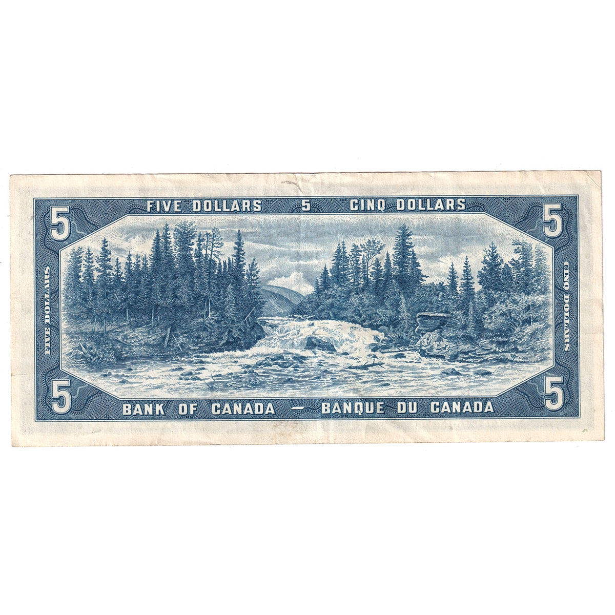 BC-39b 1954 Canada $5 Beattie-Rasminsky, C/S, Very Fine (VF20)