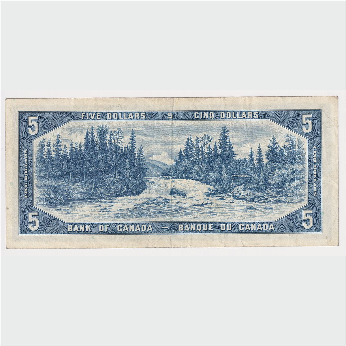 BC-39b 1954 Canada $5 Beattie-Rasminsky, R/S, Very Fine (VF20)