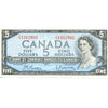 BC-39b 1954 Canada $5 Beattie-Rasminsky, Z/S, Very Fine (VF20)