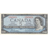 BC-39b 1954 Canada $5 Beattie-Rasminsky, A/X, Extra Fine (EF40)