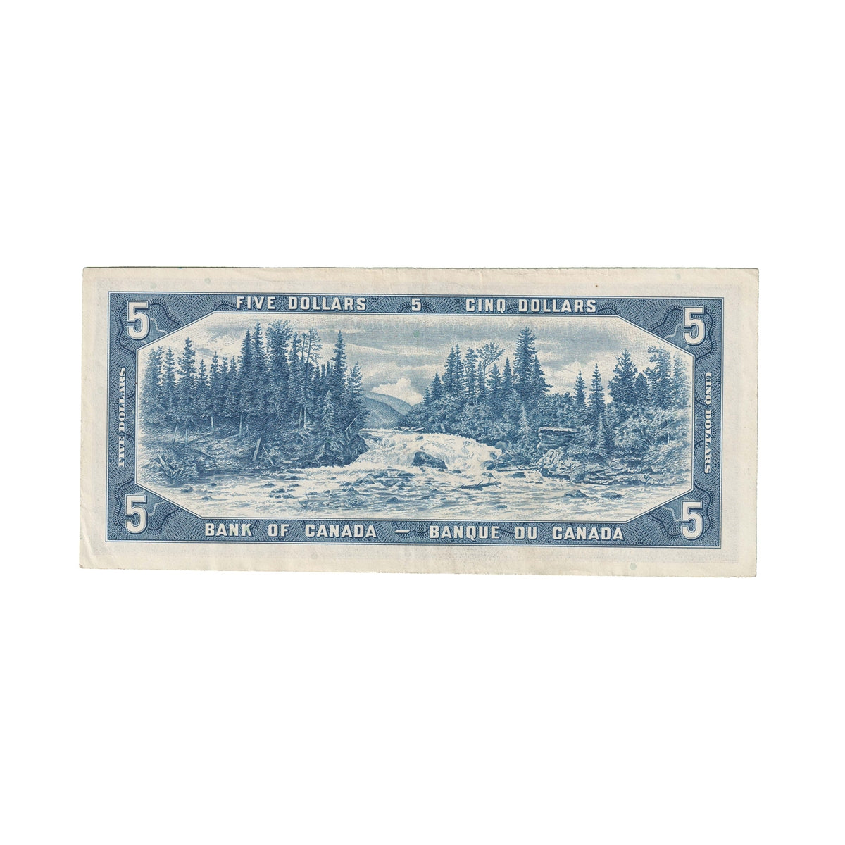 BC-39b 1954 Canada $5 Beattie-Rasminsky, J/X, VF-EF (VF30)