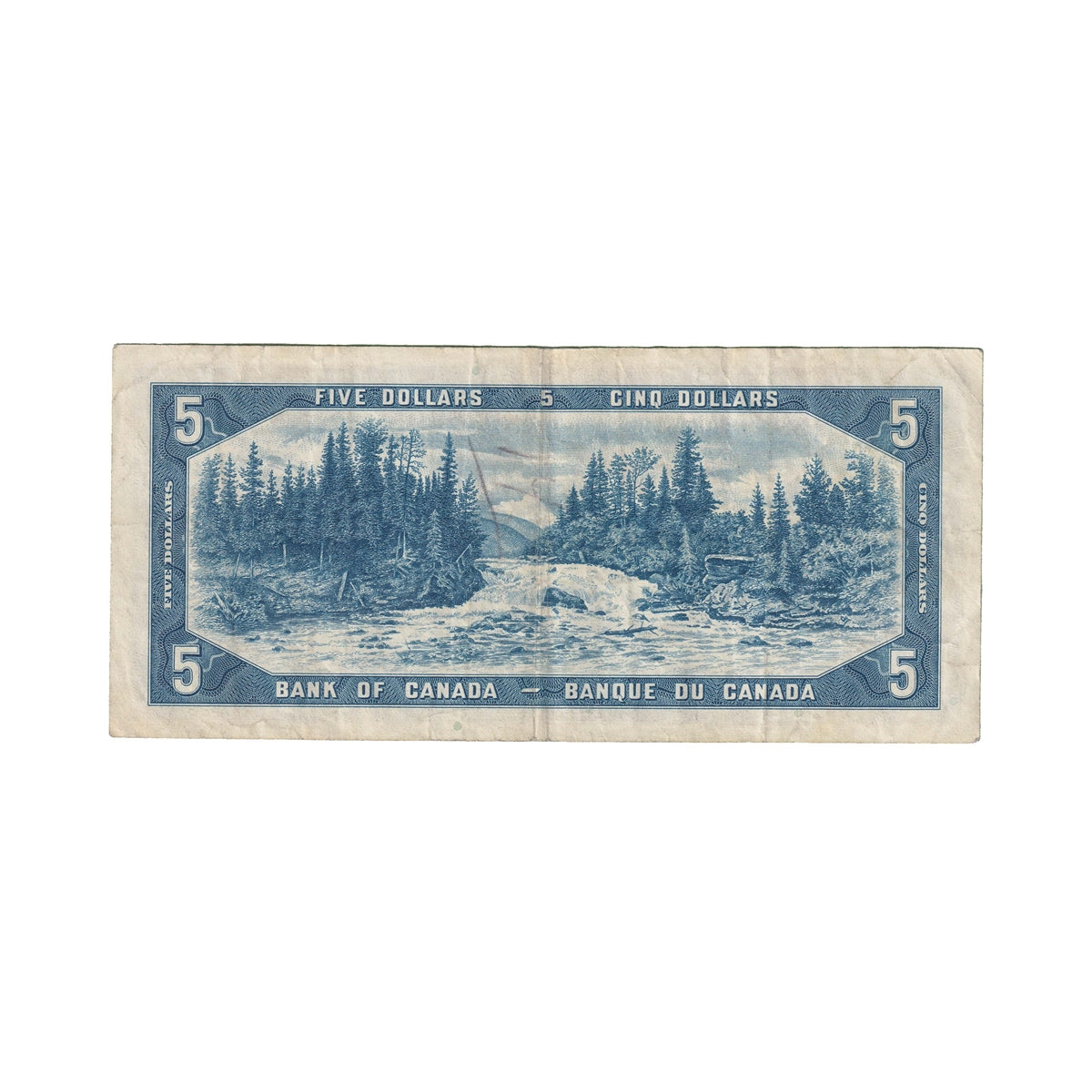 BC-39b 1954 Canada $5 Beattie-Rasminsnky, M/X, Very Fine (VF20)