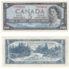 BC-39b 1954 Canada $5 Beattie-Rasminsky, H/X, VF