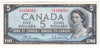 BC-39b 1954 Canada $5 Beattie-Rasminsky, O/X, Uncirculated (MS60)