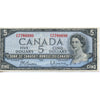 BC-39b 1954 Canada $5 Beattie-Rasminsky, N/X, Very Fine (VF20)