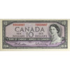 BC-40b 1954 Canada $10 Beattie-Rasminsky, R/V, Almost Uncirculated (AU50)