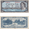 BC-39b 1954 Canada $5 Beattie-Rasminsky, D/X, Extra Fine (EF40)