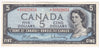 BC-39bA 1954 Canada $5 Beattie-Rasminsky, *S/S, VF-EF (VF30)