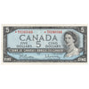 BC-39bA 1954 Canada $5 Beattie-Rasminsky, *W/S, EF