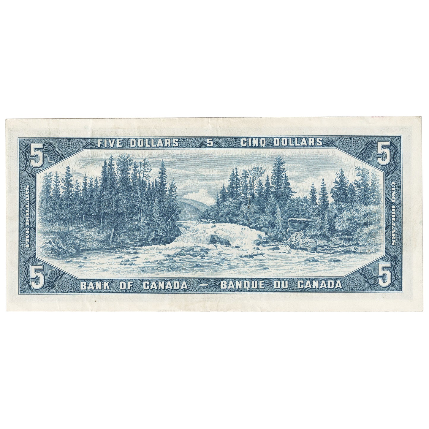 BC-39bA 1954 Canada $5 Beattie-Rasminsky, *W/S, EF