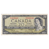 BC-41b 1954 Canada $20 Beattie-Rasminsky, W/E, F-VF (F15)