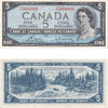 BC-39c 1954 Canada $5 Bouey-Rasminsky, T/X, AU-UNC
