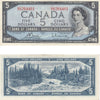 BC-39c 1954 Canada $5 Bouey-Rasminsky, S/X, Almost Uncirculated (AU50)