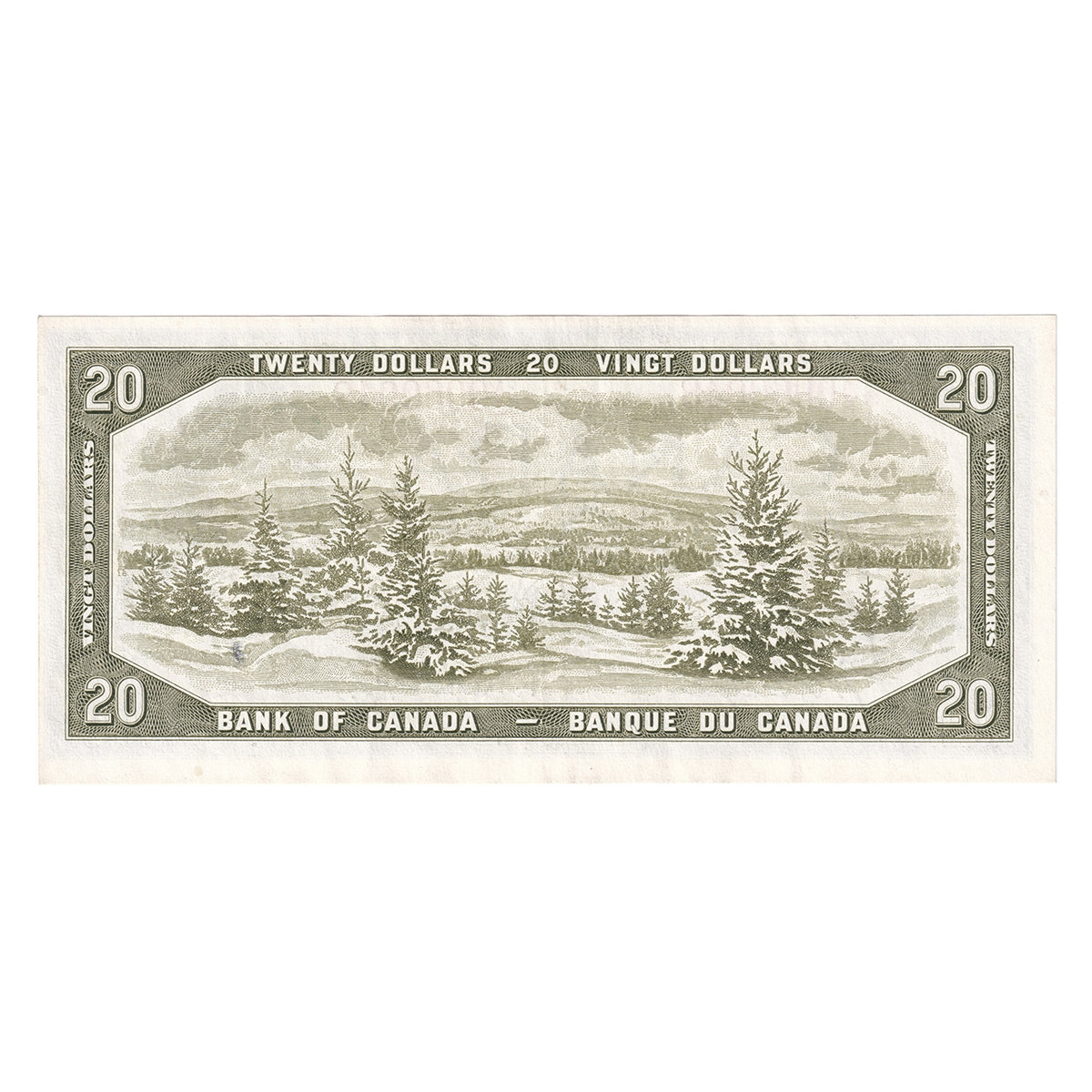 BC-41bA 1954 Canada $20 Beattie-Rasminsky, *A/E, VF-EF (VF30)