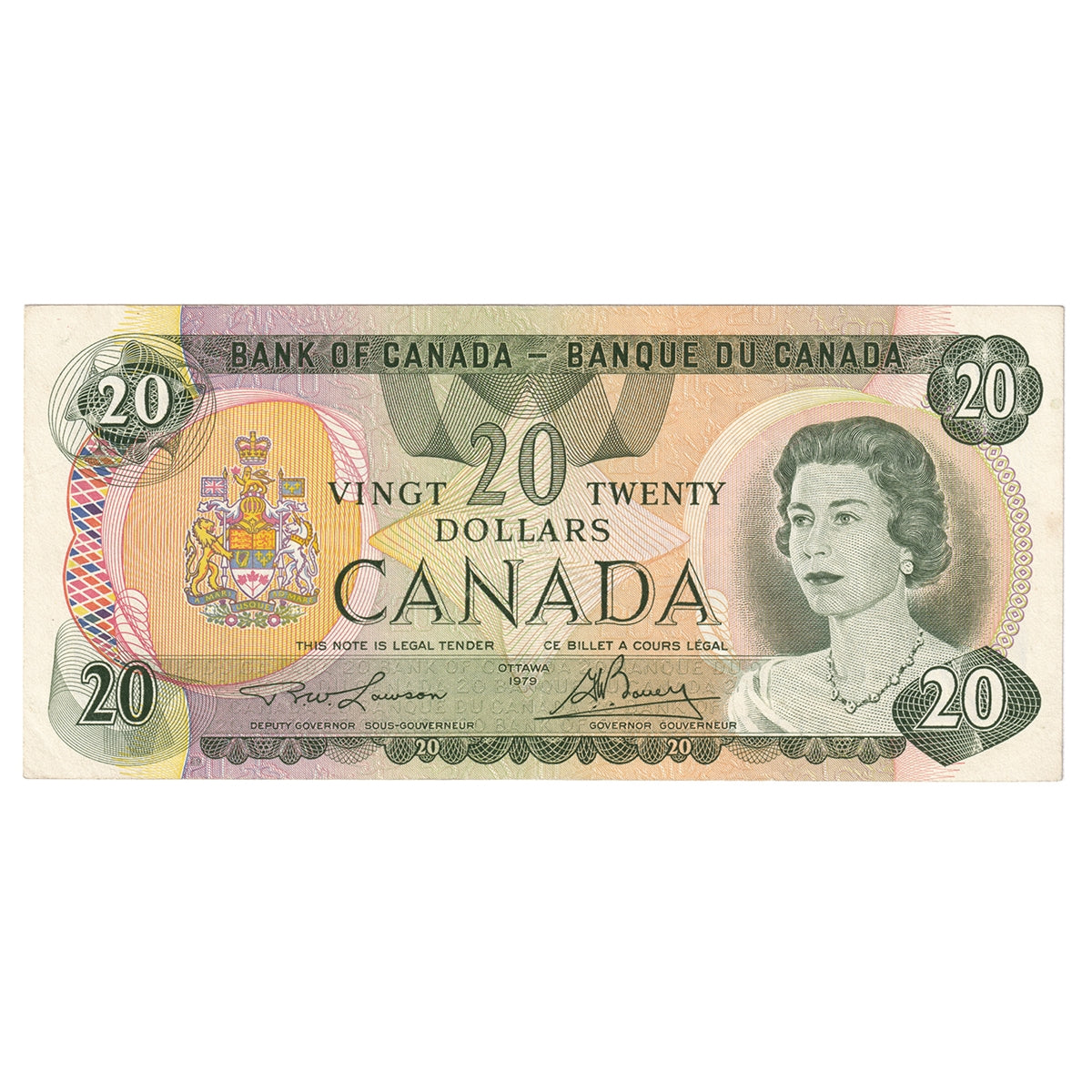 BC-54aA 1979 Canada $20 Lawson-Bouey, 510, VF-EF